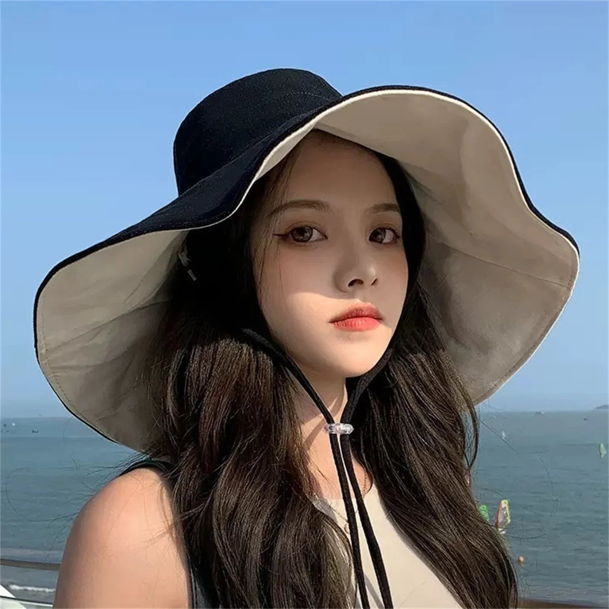Double-Sided Bucket Hat — UV Protection Sun Hat for Women