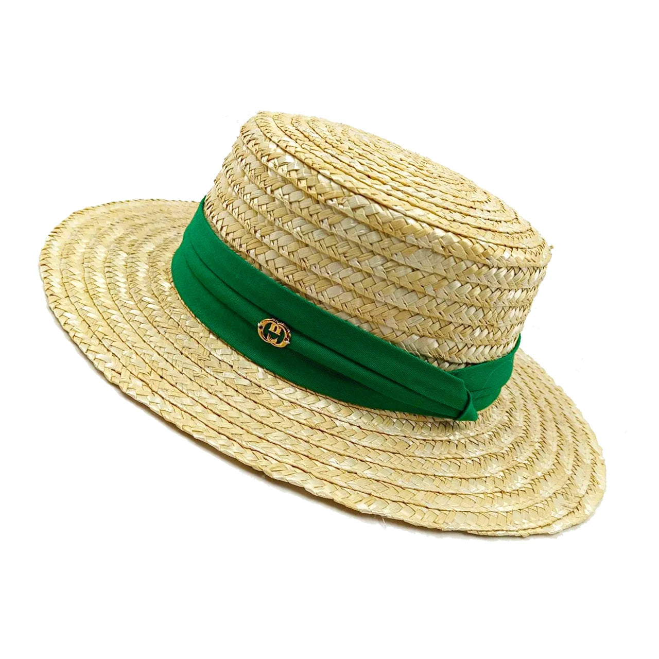 Summer straw hat black edging French elegant ladies seaside travel sun hat Hepburn style wide brim straw hat  кепка женская