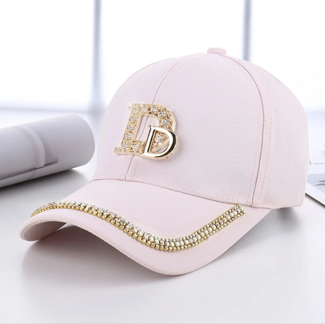Fashion Diamond D Letter Cap
