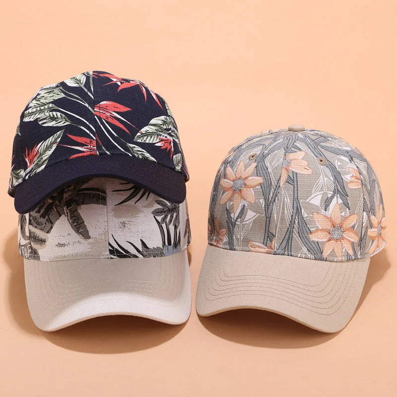 Floral Print Baseball Cap