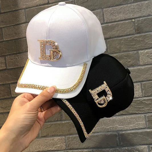 Fashion Diamond D Letter Cap