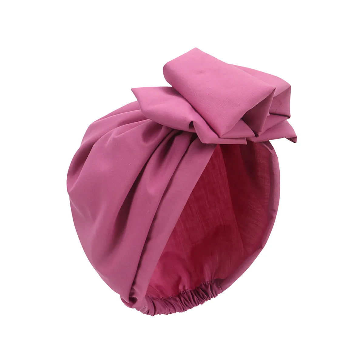 Elegant Retro Turban for Women Headscarf Cap Soild Color Ladies Beanies Caps