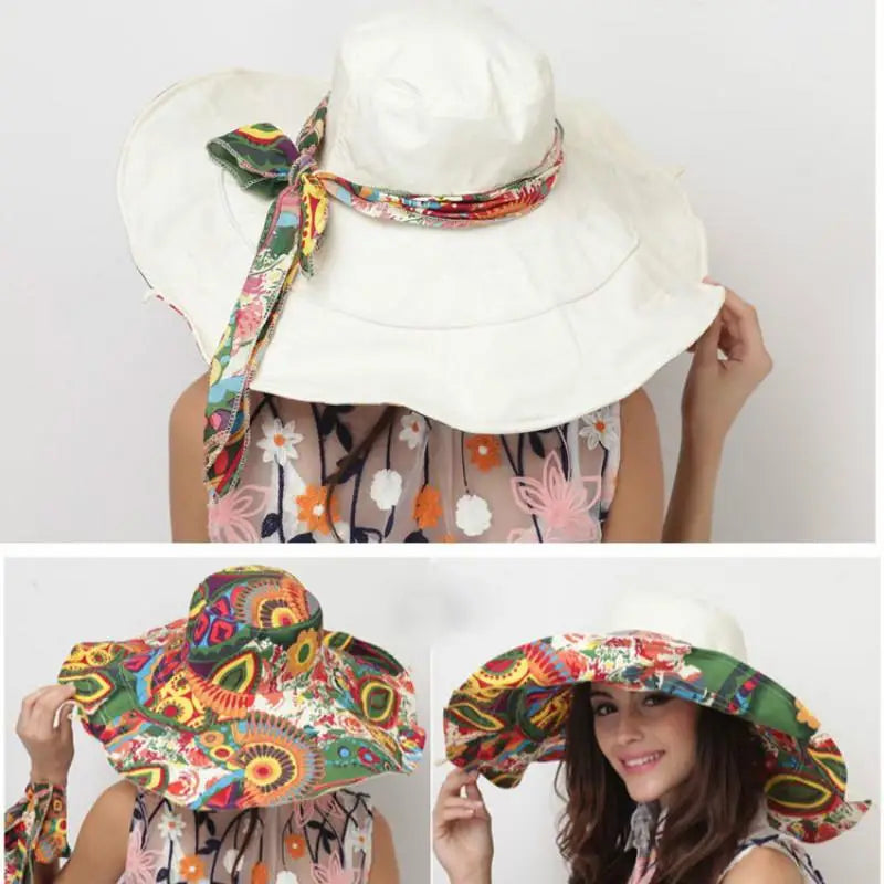 Wide Brim Floral Sun Hat – Your Ultimate Beach Day Crown ☀️🌸