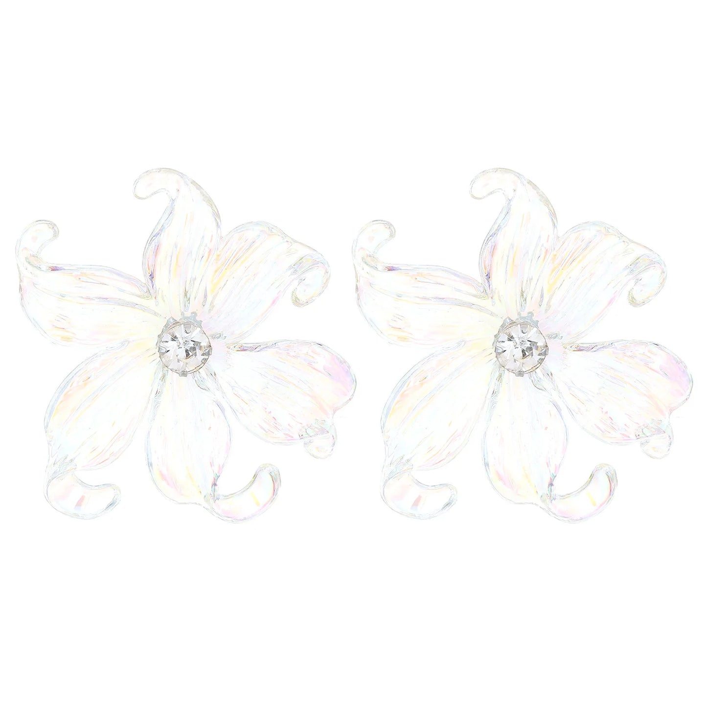 Retro Peacock Flower Stud Earrings Women's Fashion Trend Accessories Exquisite Earrings with Luxurious Sophistication