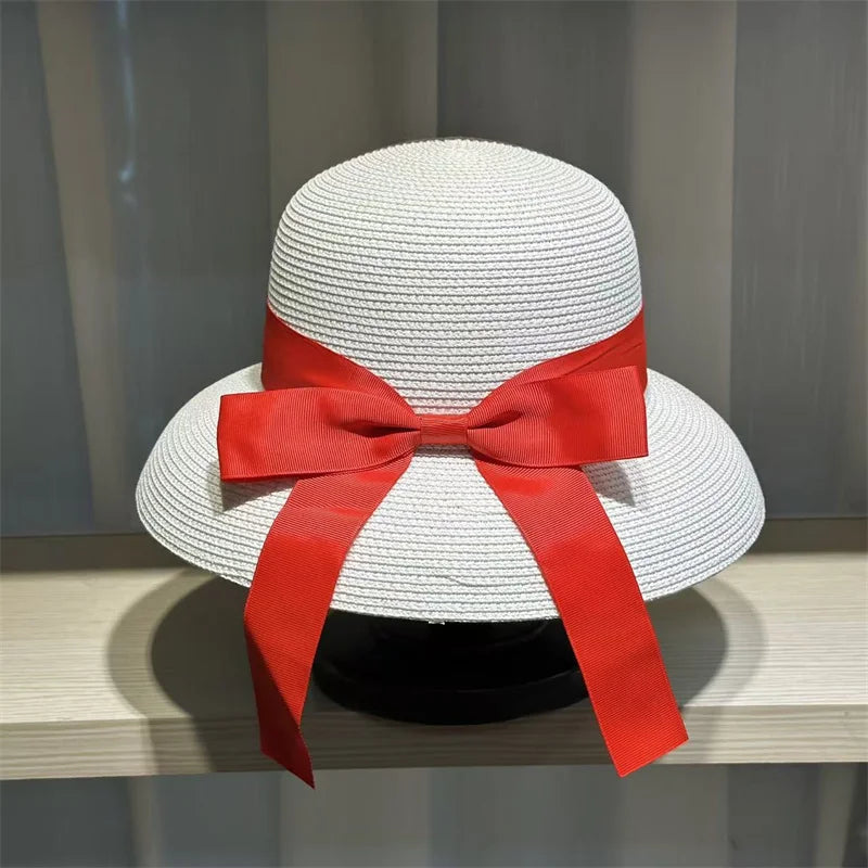 Bow Ribbon Cover Hat