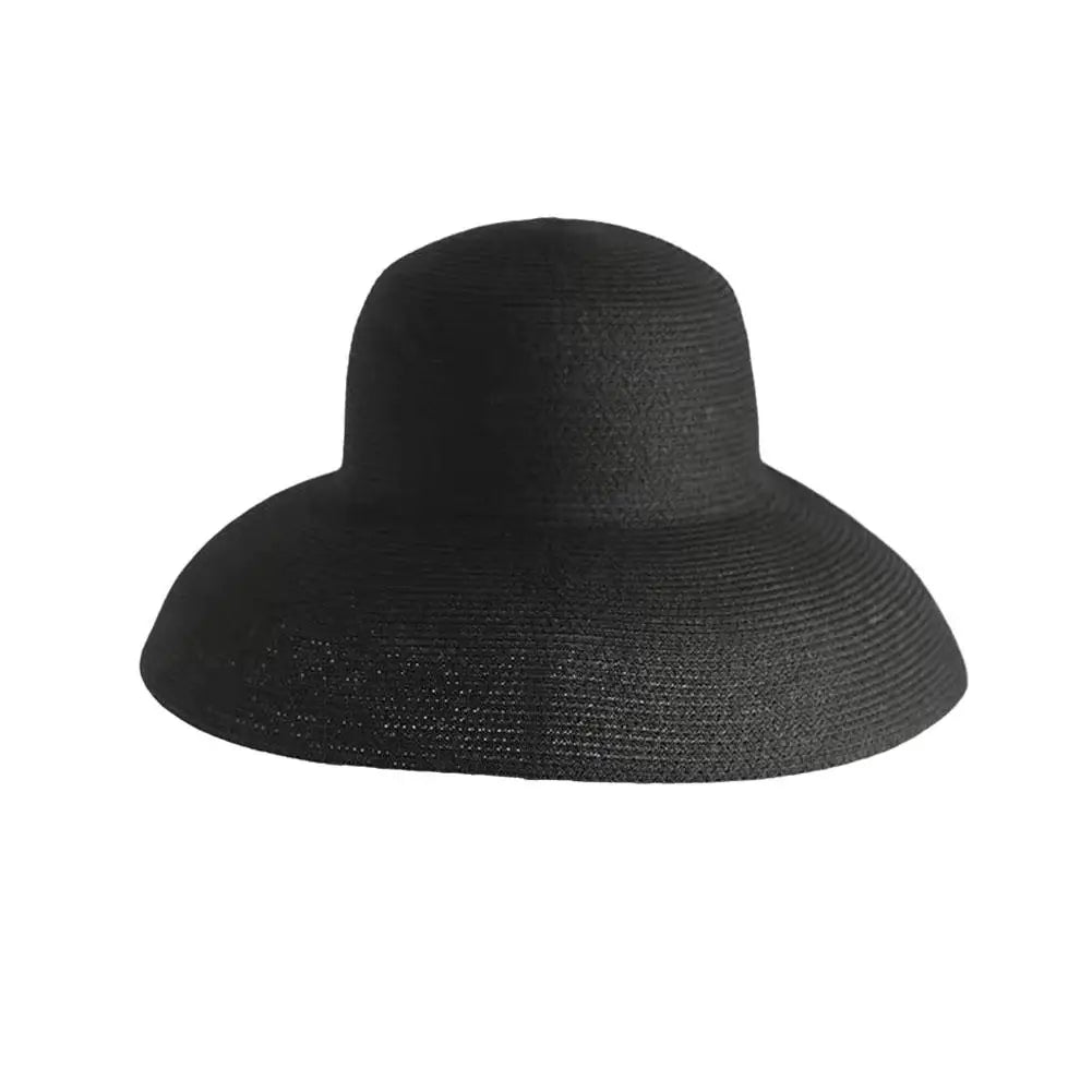 Wide Brim Straw Sun Hat — Packable Beach Hat for Summer
