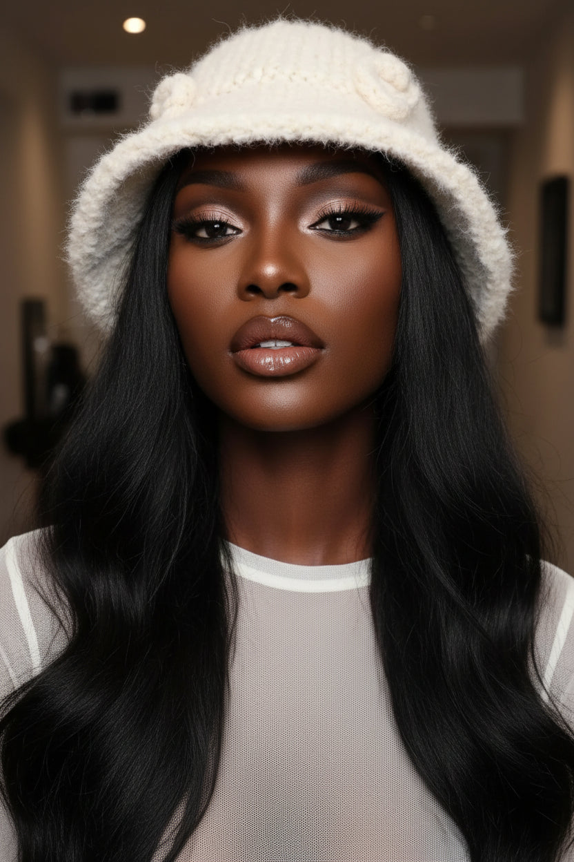 Flower Knitted Fisherman Pot Hat – Korean Cozy Chic & Giving Autumn Dream Girl Energy 🌸🎣