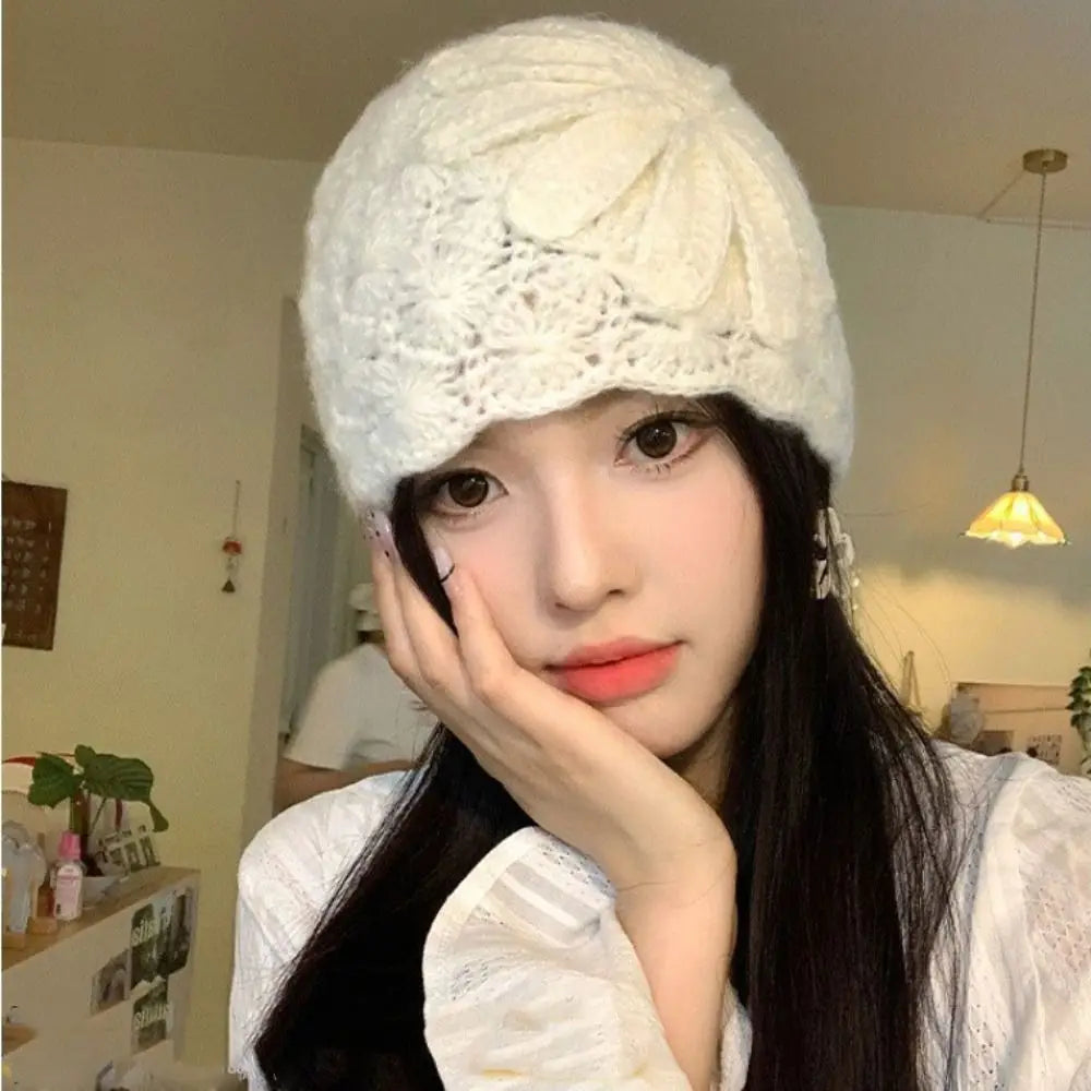 Cute Handmade Crochet Flower Hat Bohemian Style