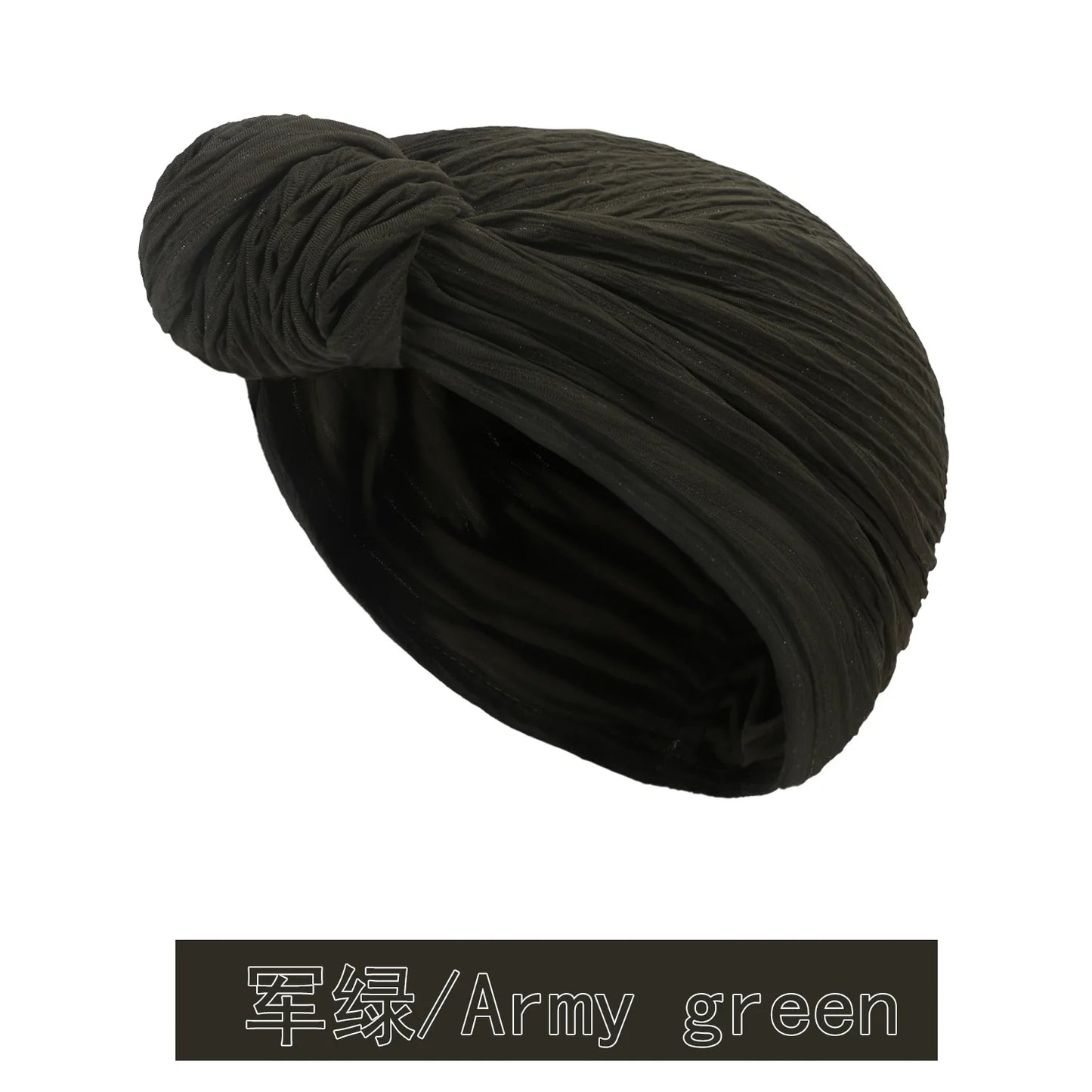 Fashion Women Shine Silver Wire Knot Turban Cap Autumn Winter Warm Headwear Bonnet Casual Streetwear Female Muslim Indian Hats