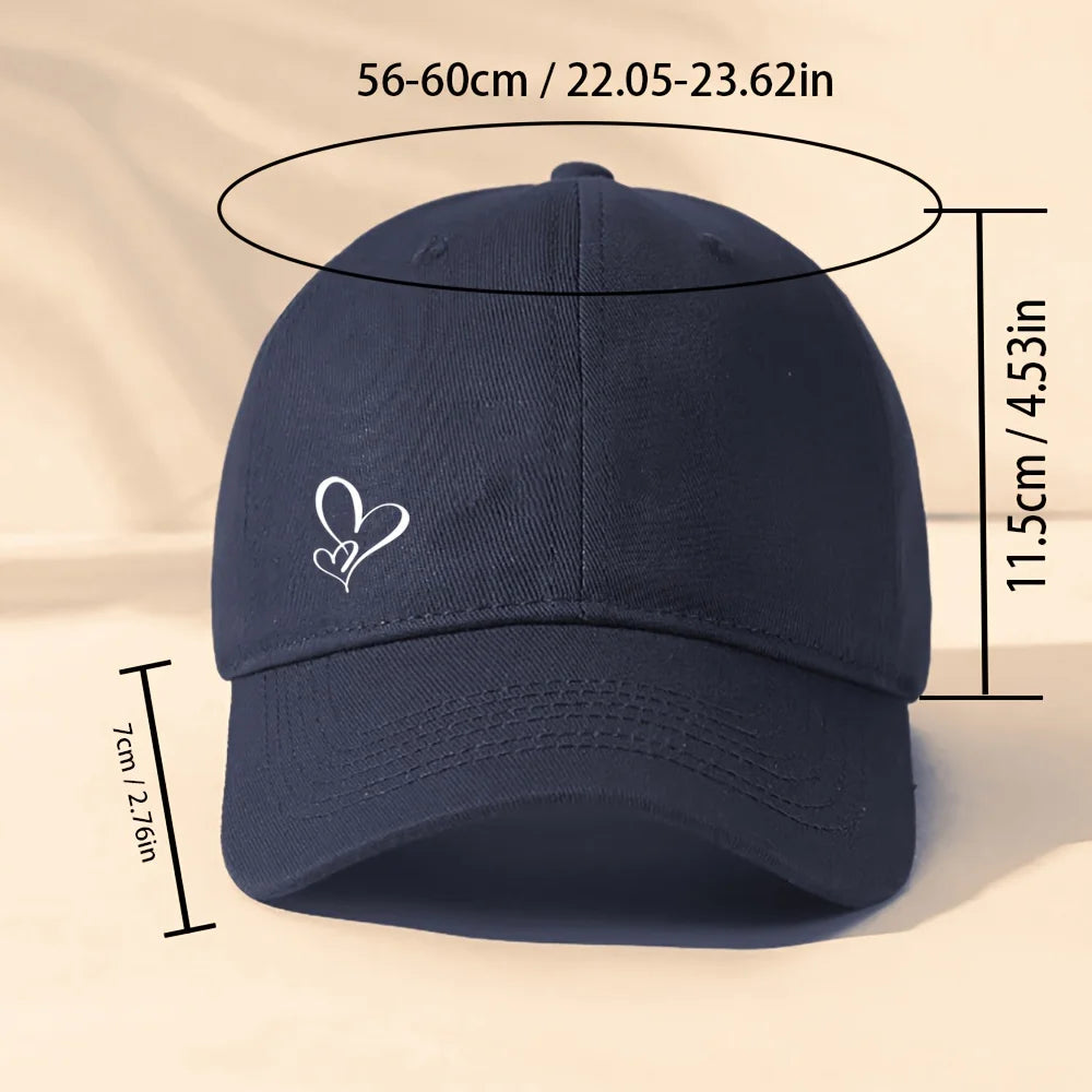 Love-themed Printed Baseball Cap