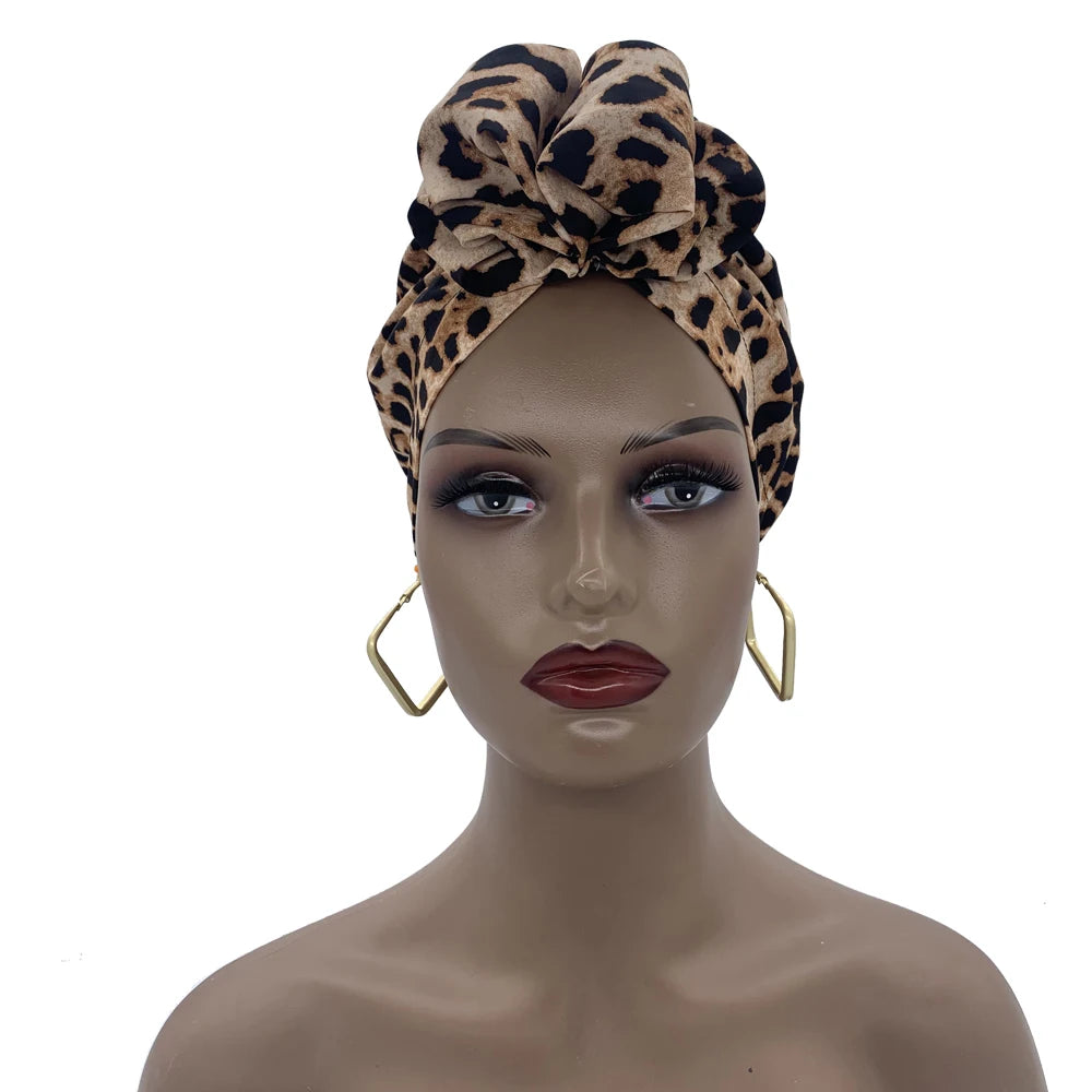 Elegant Retro Turban for Women Headscarf Cap Soild Color Ladies Beanies Caps