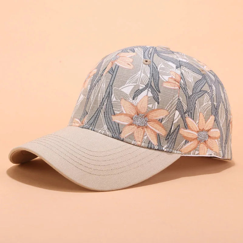 Floral Print Baseball Cap