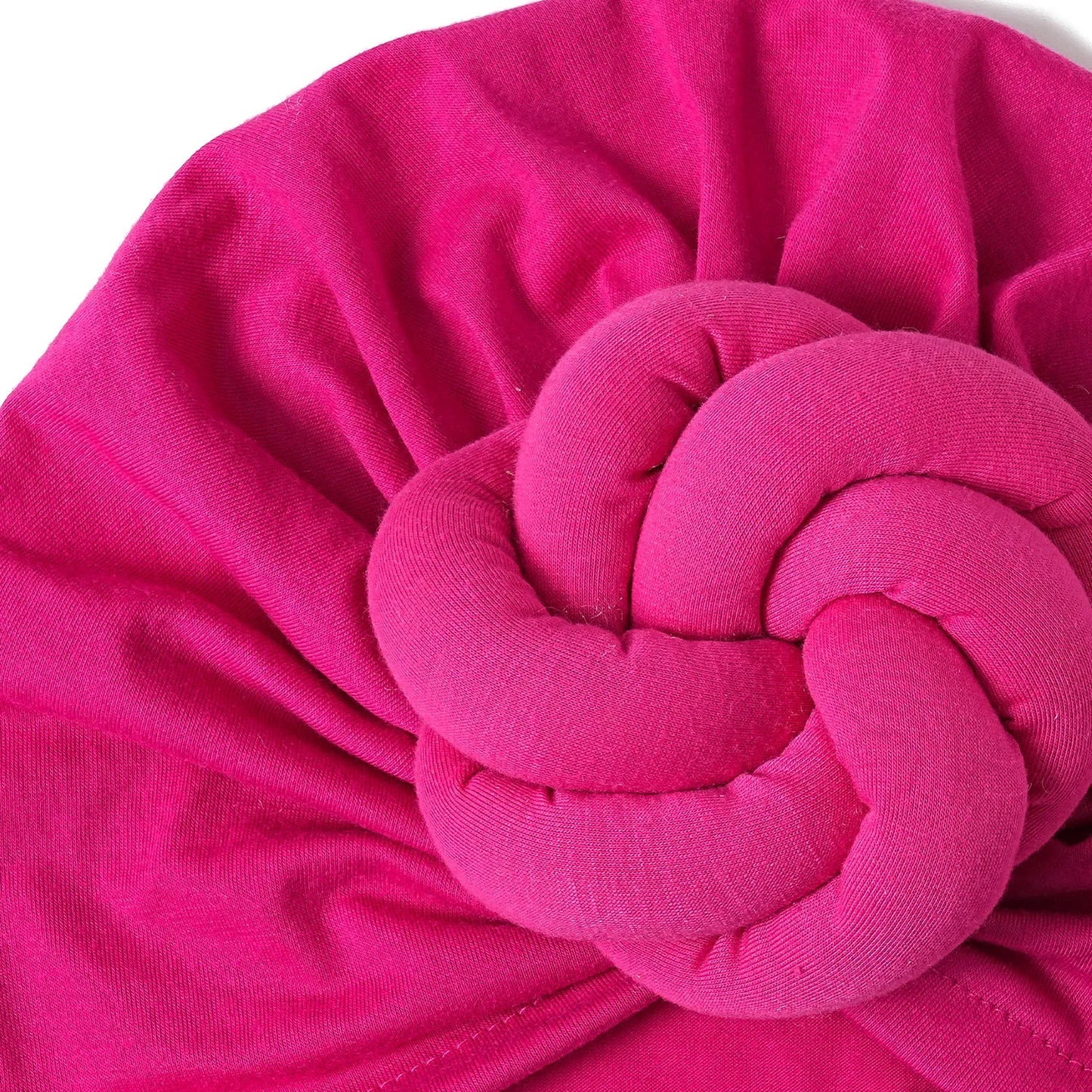 New Pre-Made Knotted Turban Hat Solid Color Head Wraps Elegant Pleated Beanies Headscarf For Women Turban