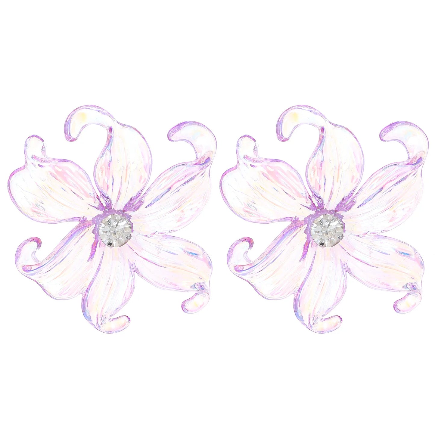 Retro Peacock Flower Stud Earrings Women's Fashion Trend Accessories Exquisite Earrings with Luxurious Sophistication