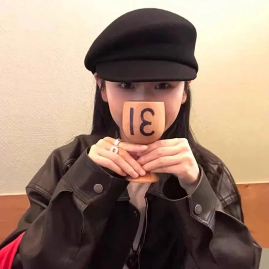 Casual Ladies Winter Woolen Newsboy Octagonal Hats for Women Spring Autumn Visor Cabbie Beret Paperboy Lvy Cap Sombrero Hombre