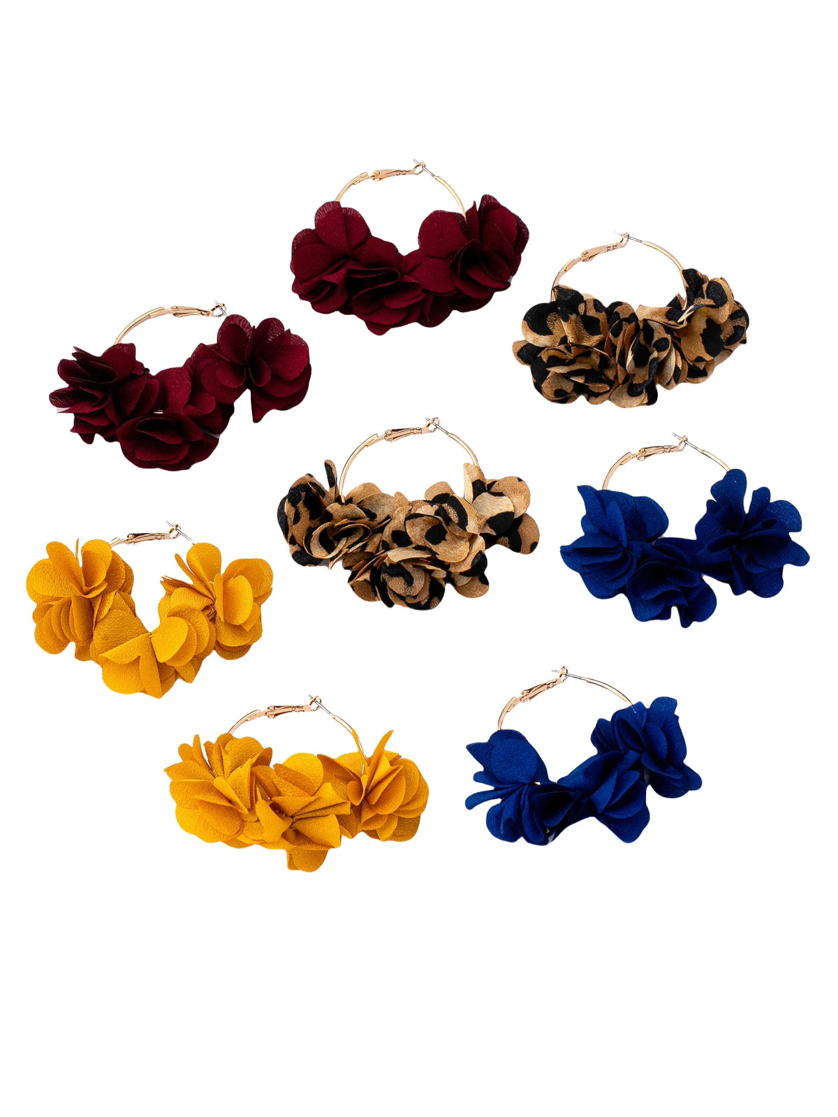 Floral Fabric Hoop Earrings – Effortlessly Cute & Ready for Anything 🌸