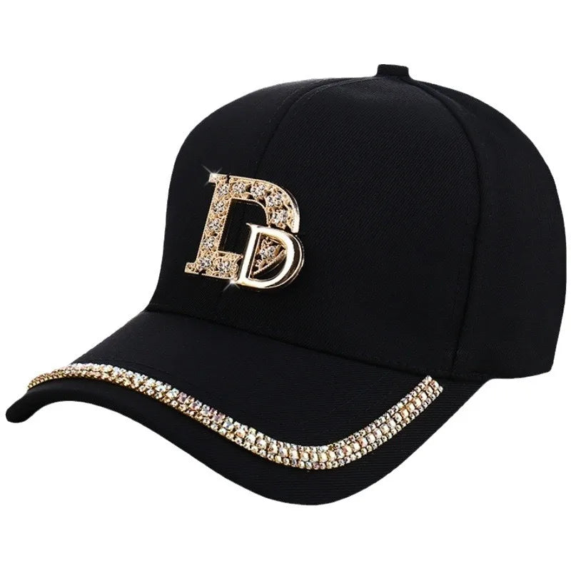 Fashion Diamond D Letter Cap
