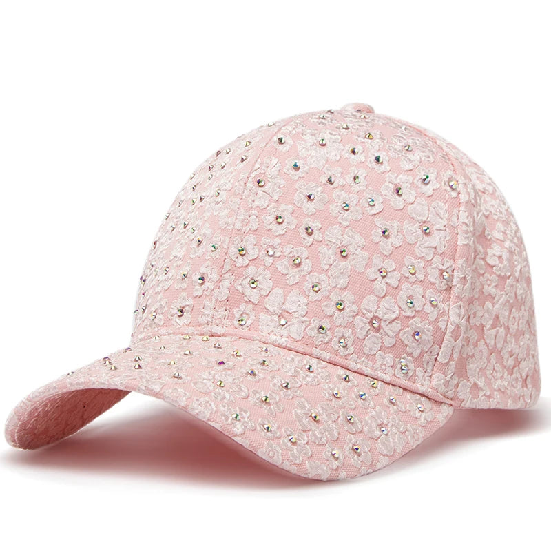 Rhinestone Designer Hip Hop Cap