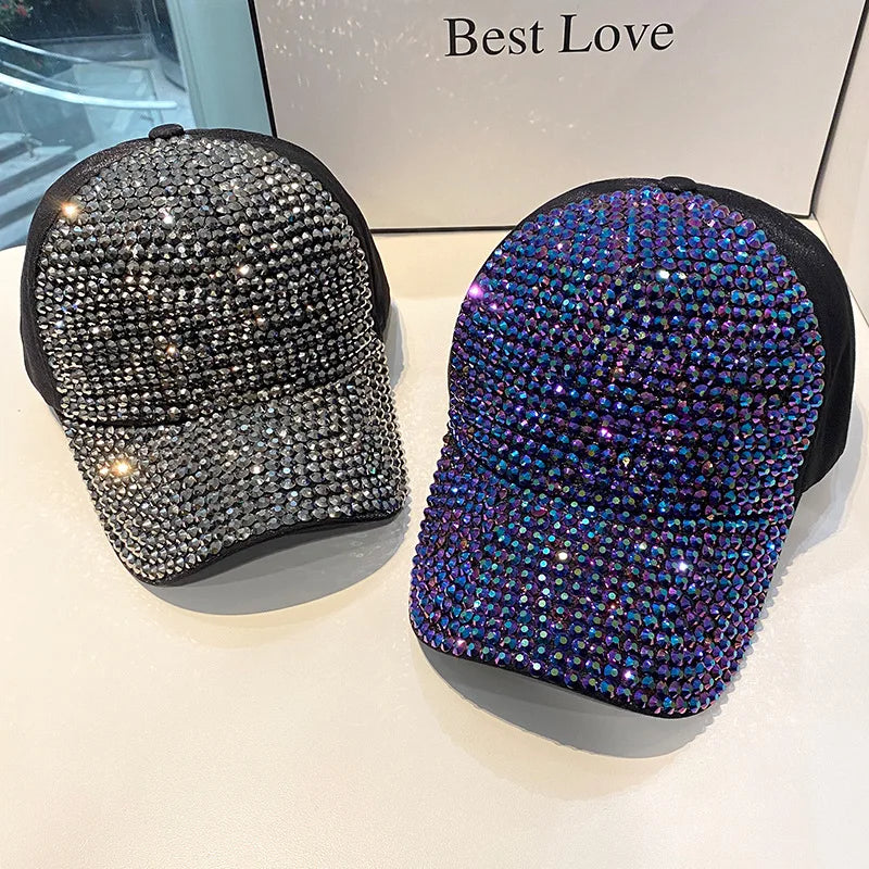 Rhinestone Hip Hop Cap