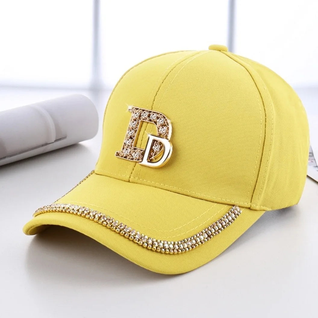 Fashion Diamond D Letter Cap