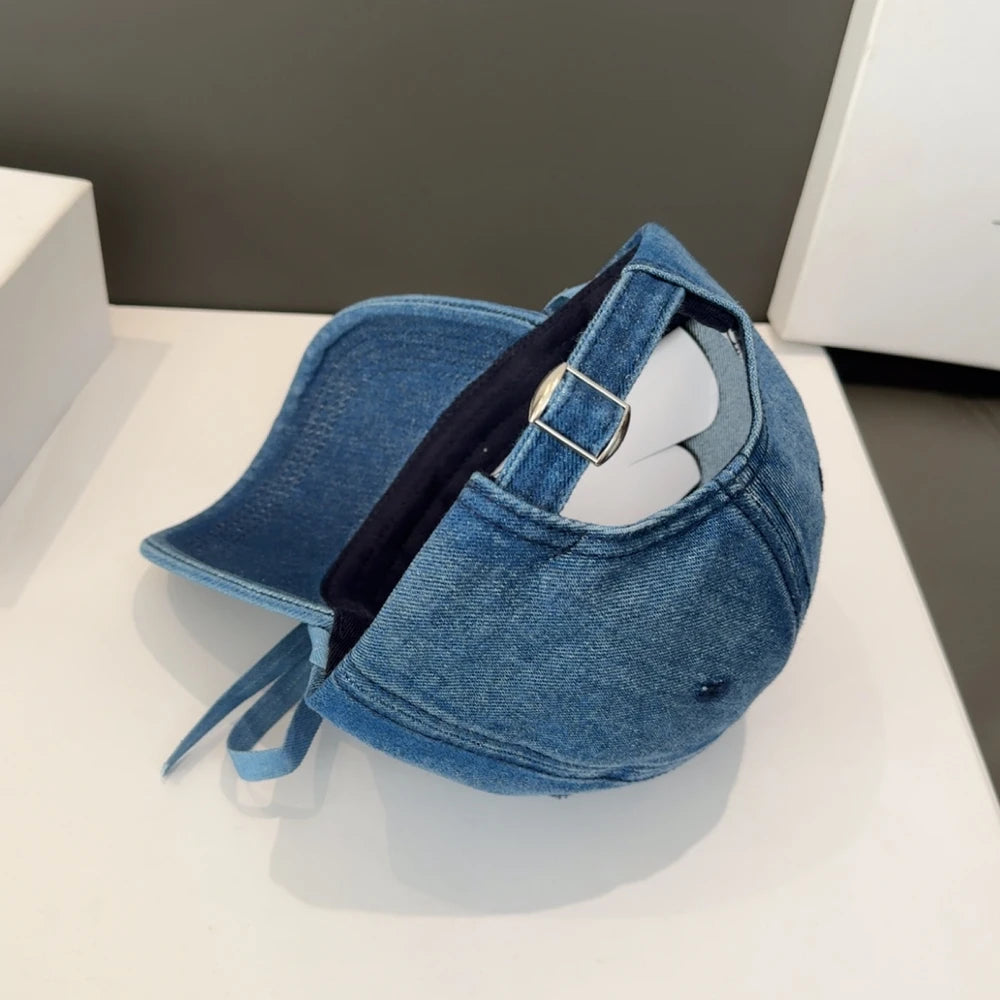 Bow & Diamond Heart Denim Baseball Cap – Cute, Fierce & Totally That Girl 🎀🧢