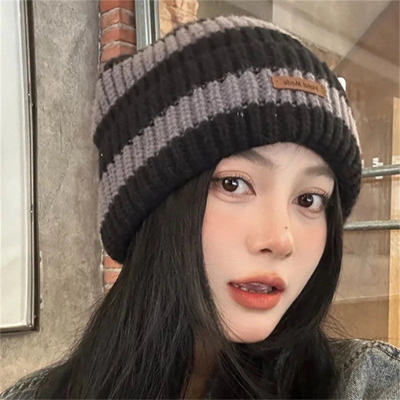 Casual Knitted Bonnet Beanies