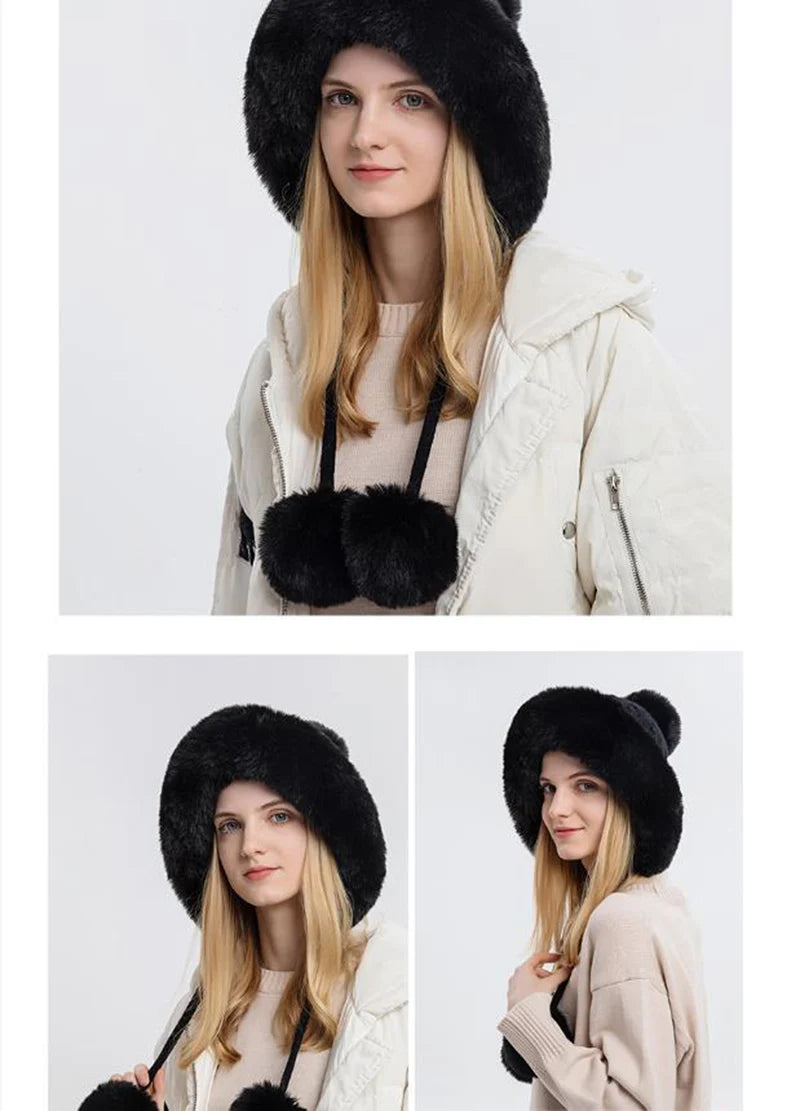 Knitted Balaclava Beanie Hat – Built-In Face Mask, Hood & Neck Scarf for the Woman Who Does It All ❄️🧶