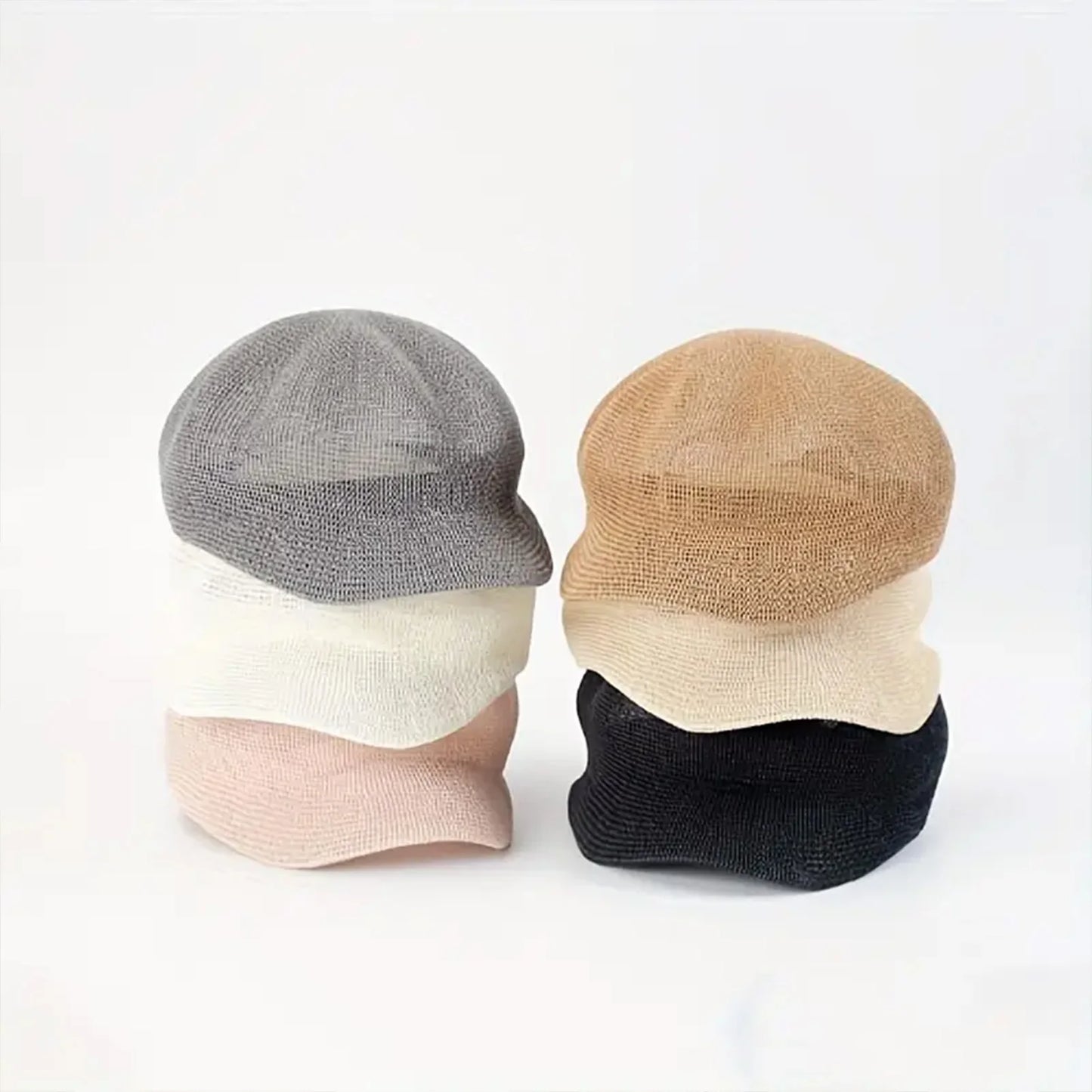 Women's Trendy Beret Hats Classic French Style Beret for Women Solid Color Soft Fabric Summer Sun Protection Beret for Outdoor