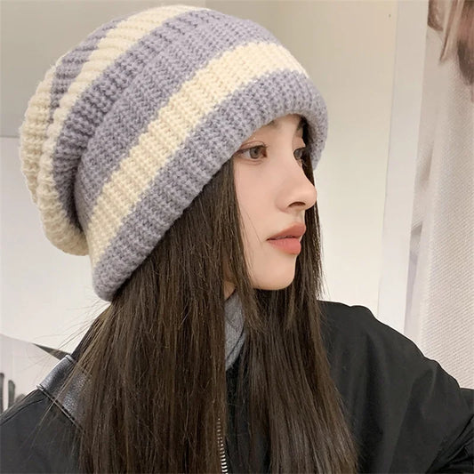Casual Knitted Bonnet Beanies