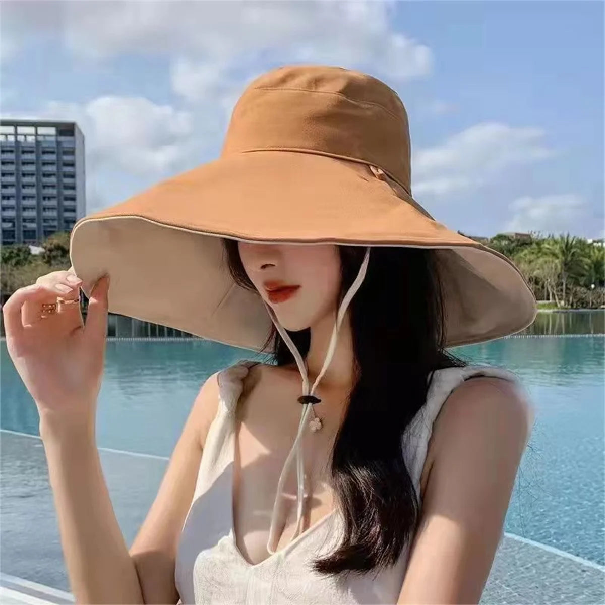 Double-Sided Bucket Hat — UV Protection Sun Hat for Women