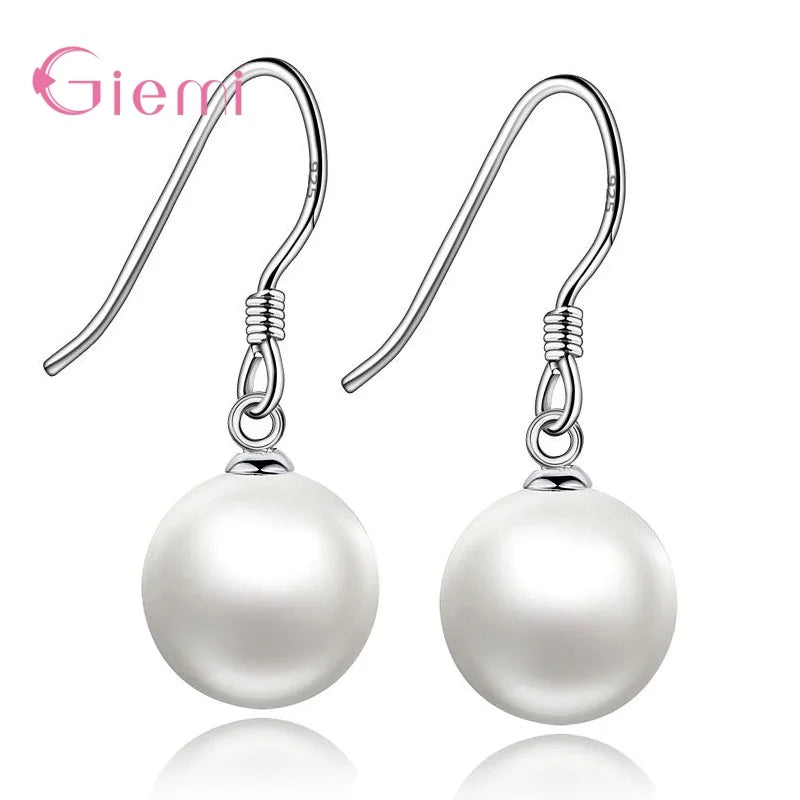 925 Sterling Silver Retro Crystal Wedding Drop Earrings For Women Girls Trend Fashion Jewelry Wholesale