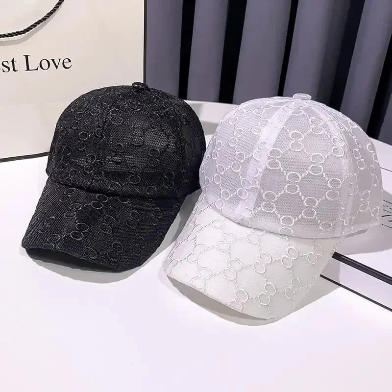 Summer Lace Mesh Baseball Cap – Breathable Cotton, Sun Protection & Giving Effortless Outdoor It-Girl Energy ☀️🌸