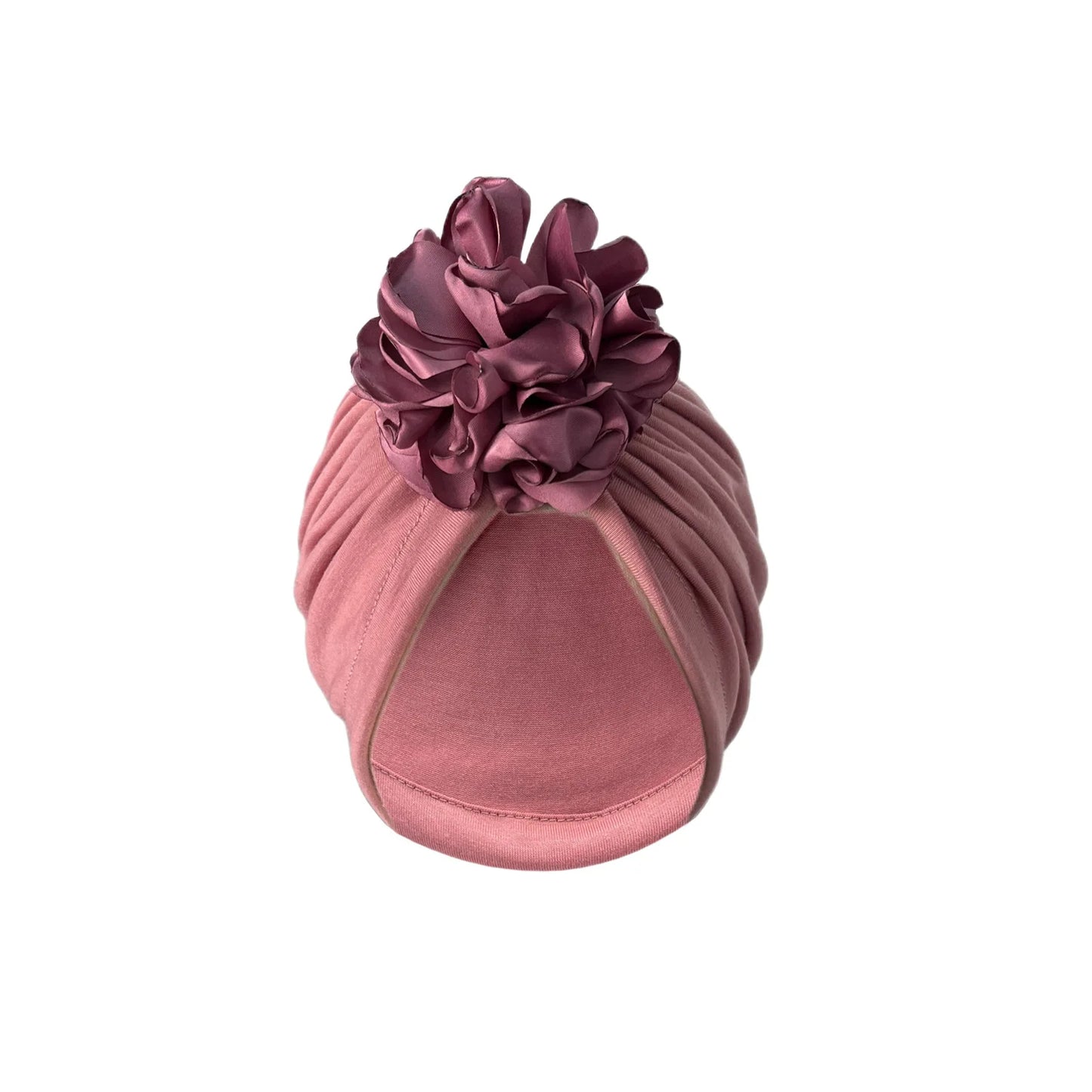 Women Turban Hat Bonnet Indian Cap Head Wrap Big Flower Elastic Hair Bands Hat Beanie Ladies Girls Hair Accessories
