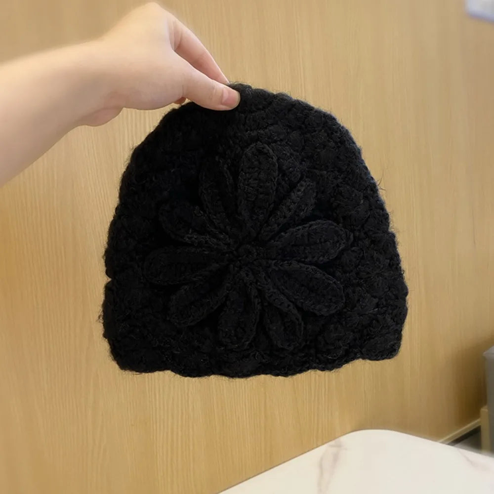 Cute Handmade Crochet Flower Hat Bohemian Style