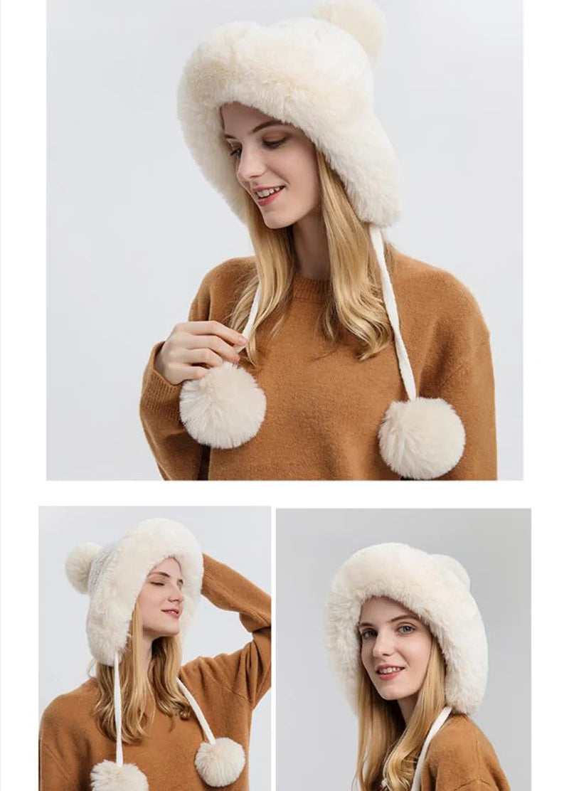 Knitted Balaclava Beanie Hat – Built-In Face Mask, Hood & Neck Scarf for the Woman Who Does It All ❄️🧶