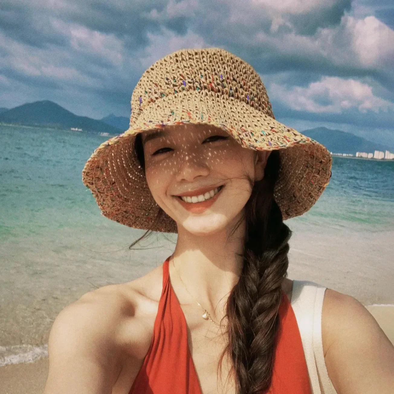 Straw Small Bucket Hat