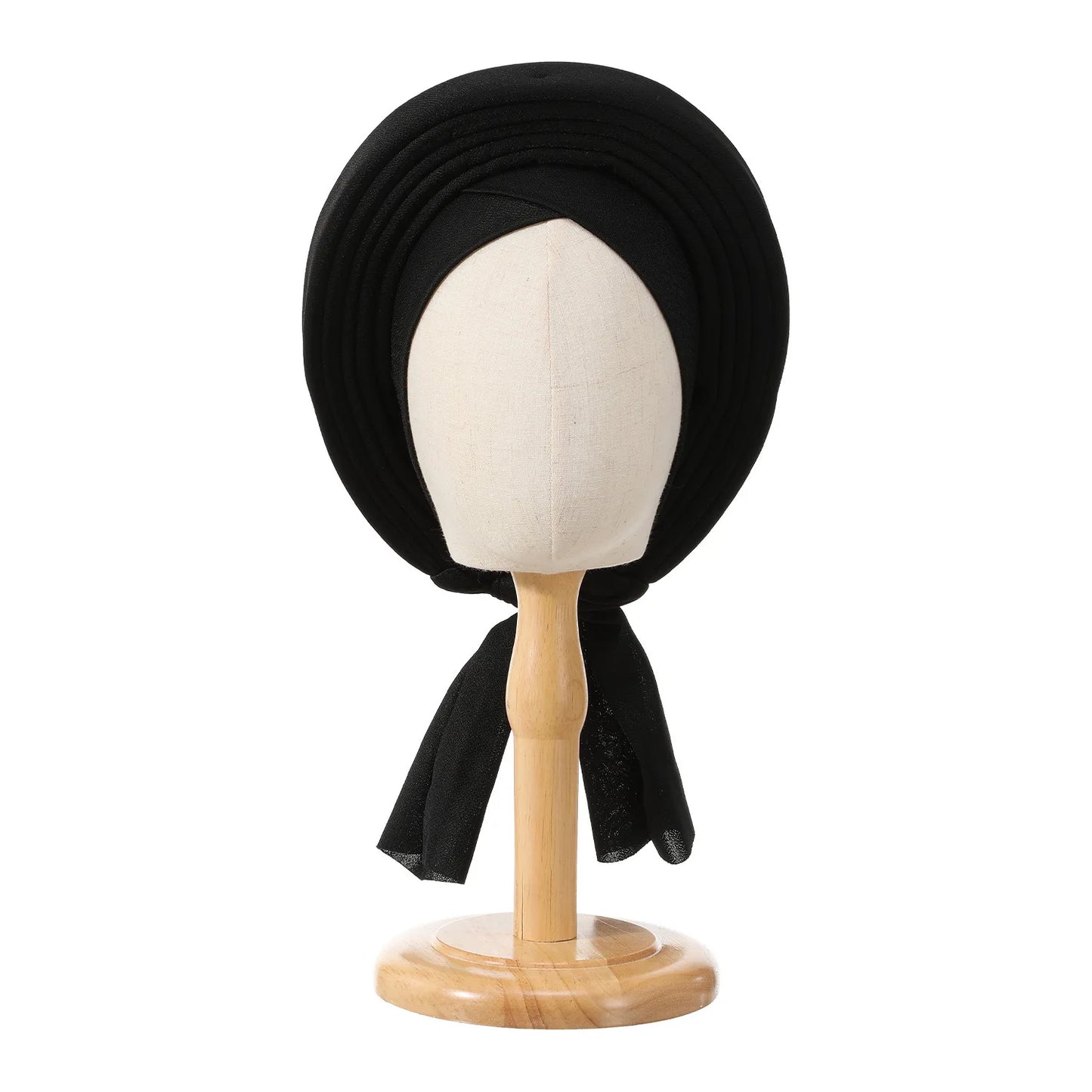 Folded Bud Turban Cap