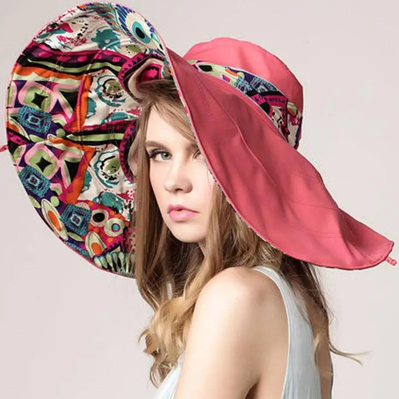 Wide Brim Floral Sun Hat – Your Ultimate Beach Day Crown ☀️🌸