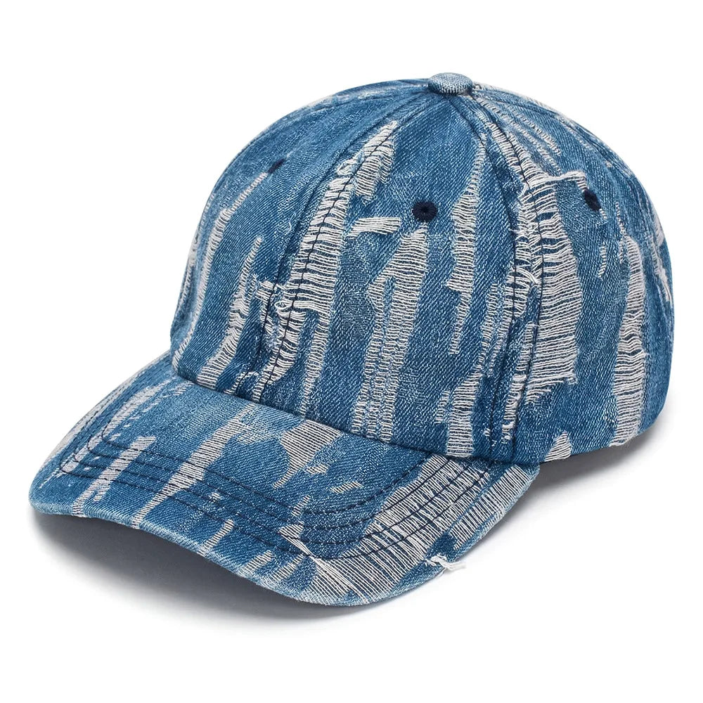 Distressed Denim Cap – The It-Girl Hat You Didn't Know You Needed 🧢✨