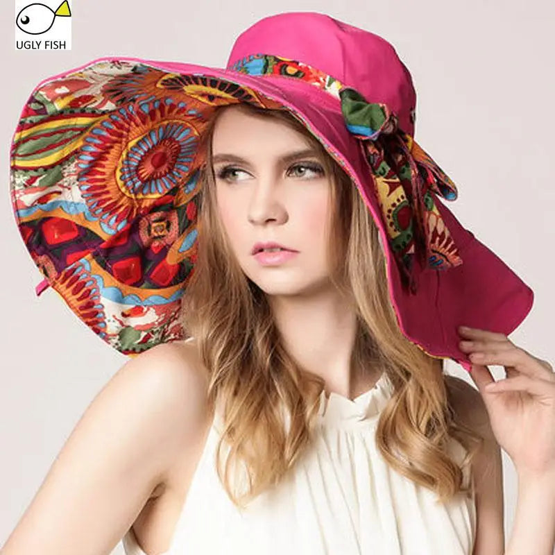 Wide Brim Floral Sun Hat – Your Ultimate Beach Day Crown ☀️🌸