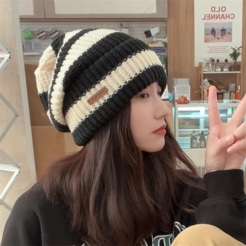 Casual Knitted Bonnet Beanies