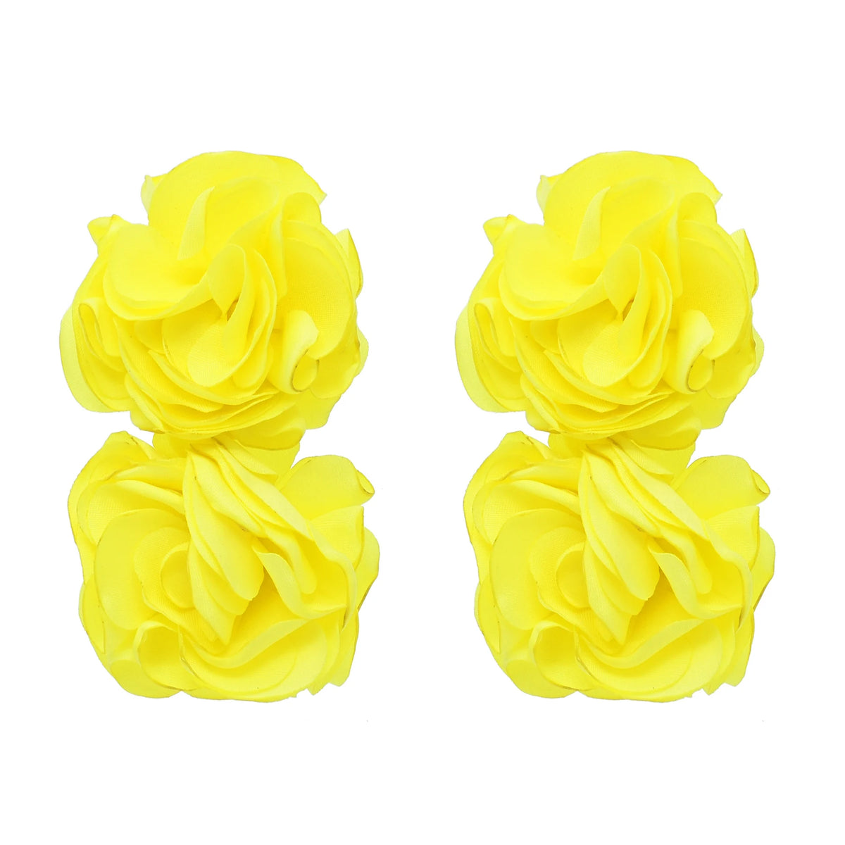 Oversized Fabric Rose Stud Earrings – Big Blooms, Bigger Energy 🌹✨