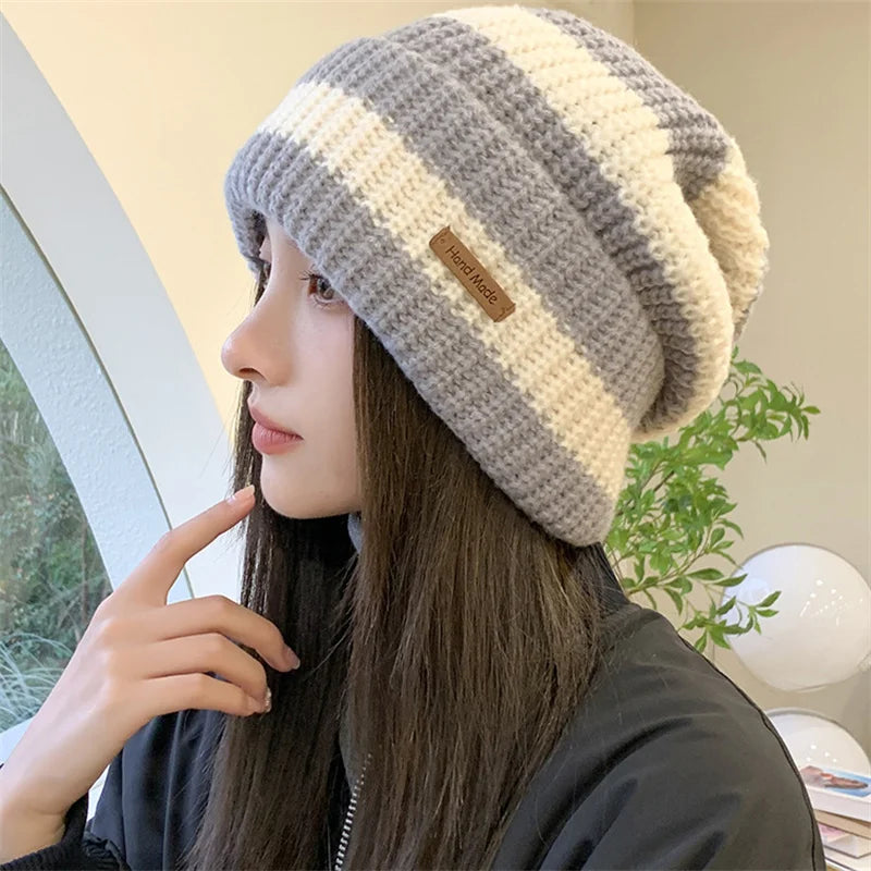 Casual Knitted Bonnet Beanies
