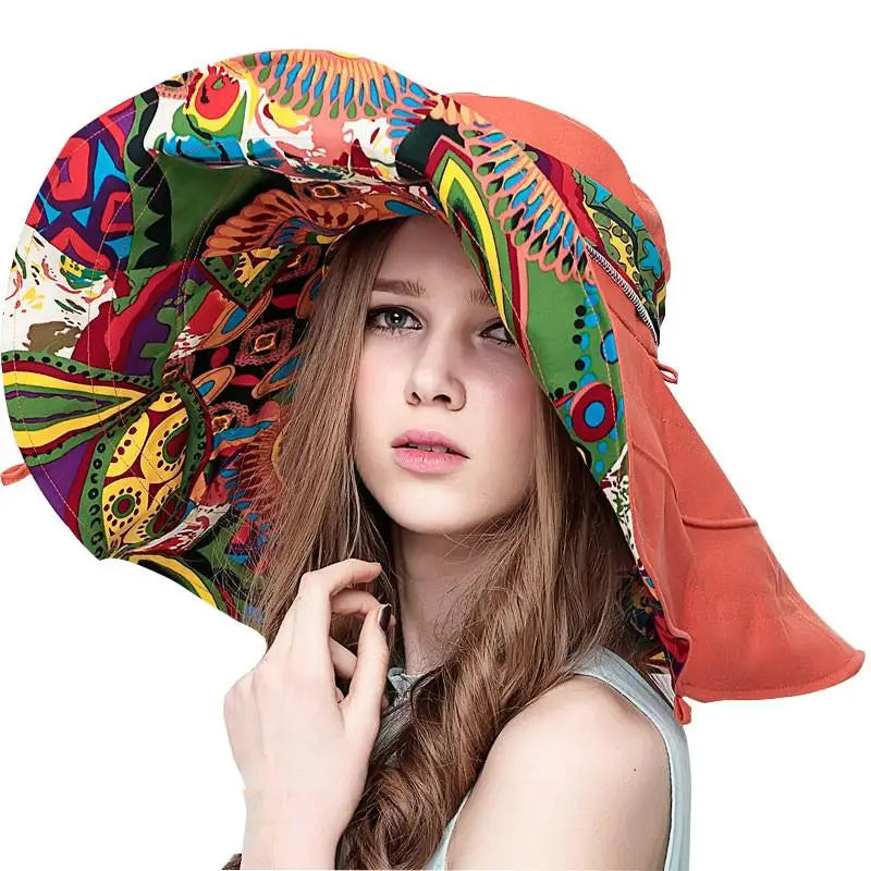 Wide Brim Floral Sun Hat – Your Ultimate Beach Day Crown ☀️🌸