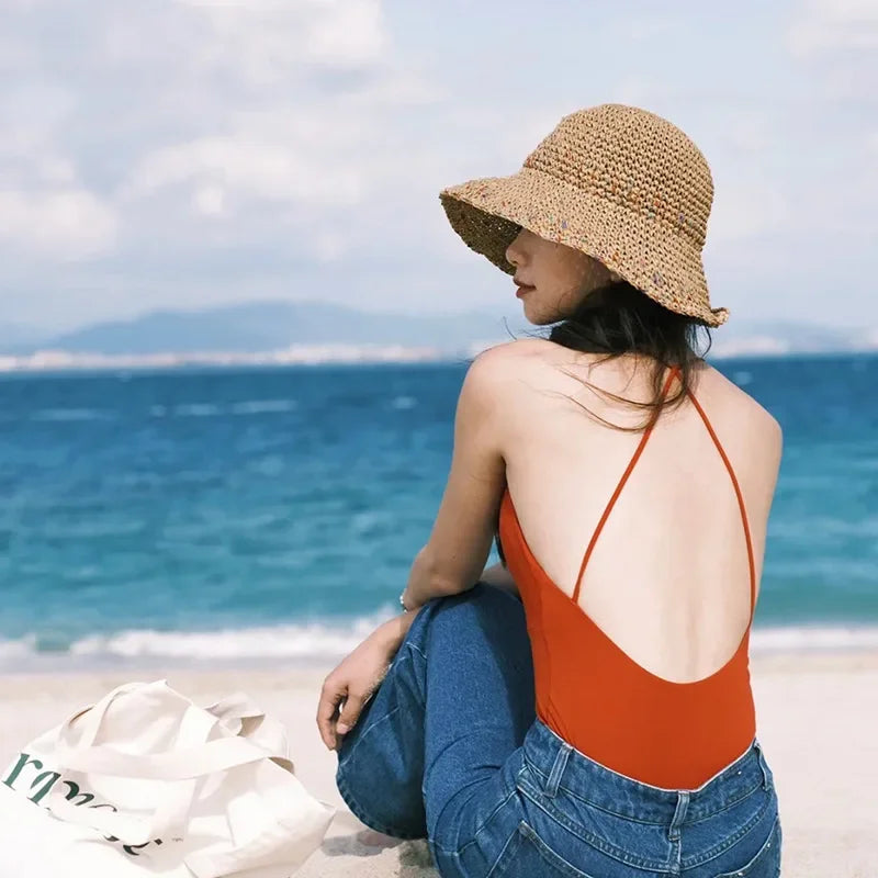 Straw Small Bucket Hat