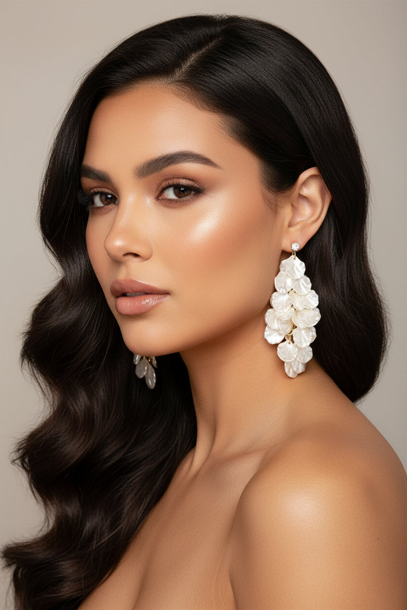 Acrylic Petal Tassel Drop Earrings – Trendy, Vacation-Ready & Giving Effortless It-Girl Energy 🌸💥
