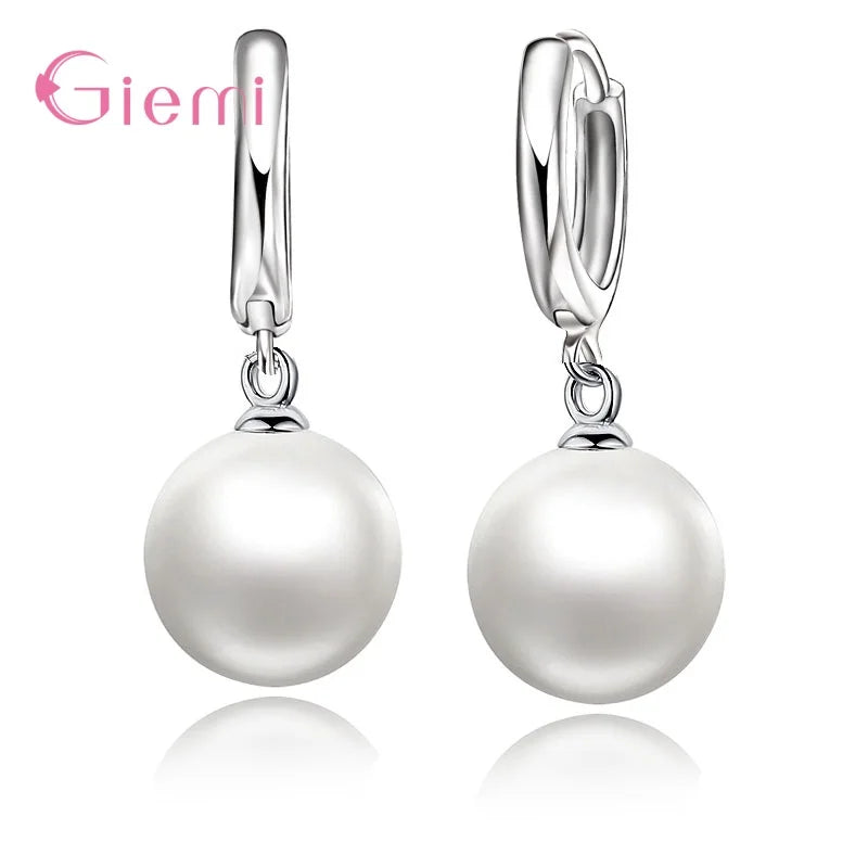 925 Sterling Silver Retro Crystal Wedding Drop Earrings For Women Girls Trend Fashion Jewelry Wholesale