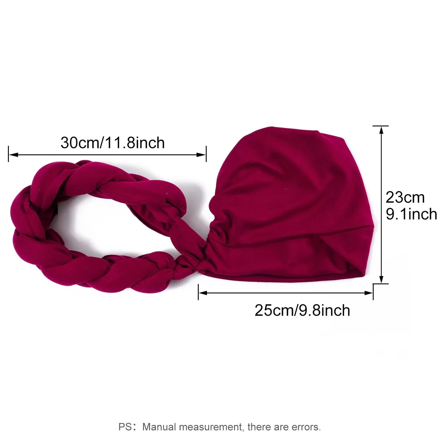 New Exaggerated Braids Turban Cap for Women African Wedding Party Headwear Hats Bonnets Headband Hat Hijab Cap