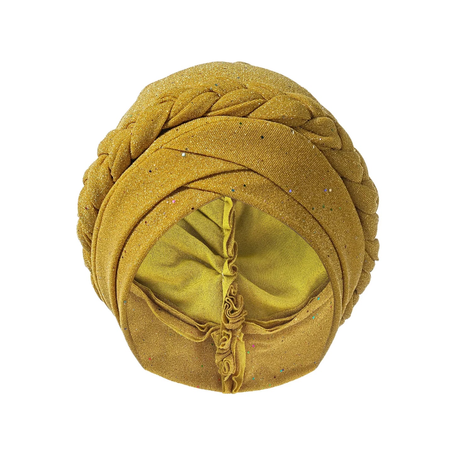 Latest African Auto Geles Headtie Already Made Headties Shinning Turban Cap for Women Ready Nigerian Hijab Braid Head Wraps