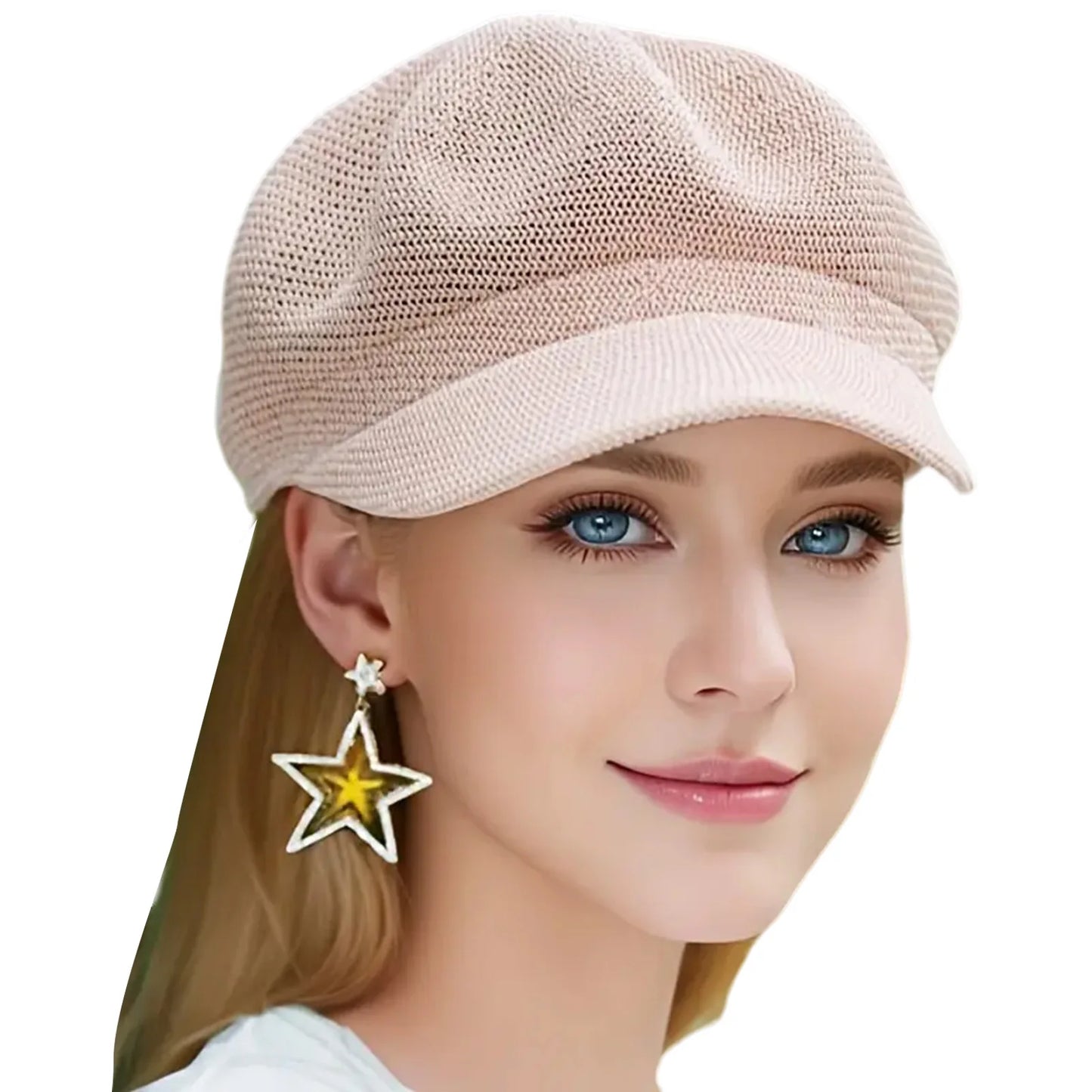 Women's Trendy Beret Hats Classic French Style Beret for Women Solid Color Soft Fabric Summer Sun Protection Beret for Outdoor
